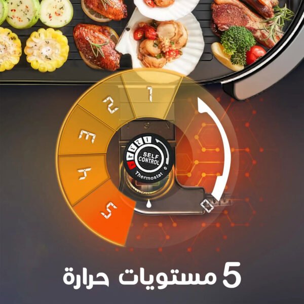 ⁦• شواية بوعاء كهربائية 2 في 1⁩ - الصورة ⁦3⁩