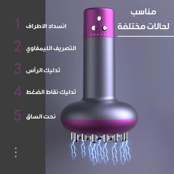 ⁦• جهاز تدليك كهربائي مع 6 مستويات ضغط ساخن⁩ - الصورة ⁦2⁩