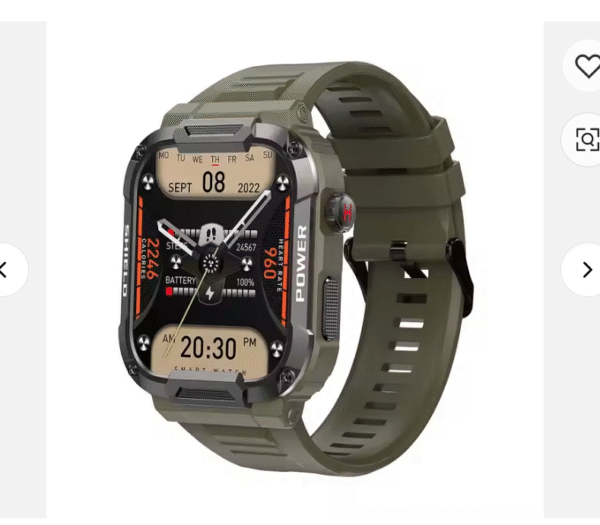 ⁦• YiQunGO MK66 Multi sports Algorith AI voice BT Mud proof IP68 Waterproof High Low Temperature proof swimming Tac watch⁩ - الصورة ⁦2⁩