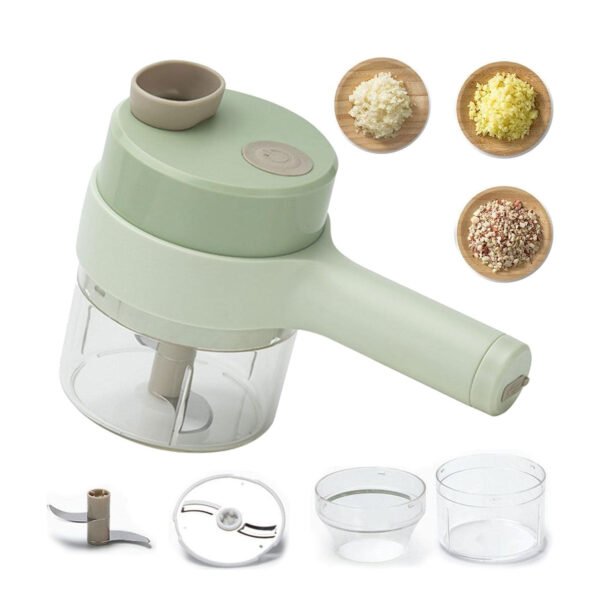 ⁦4-in-1 portable electric vegetable cutter set with two years warranty⁩ - الصورة ⁦4⁩