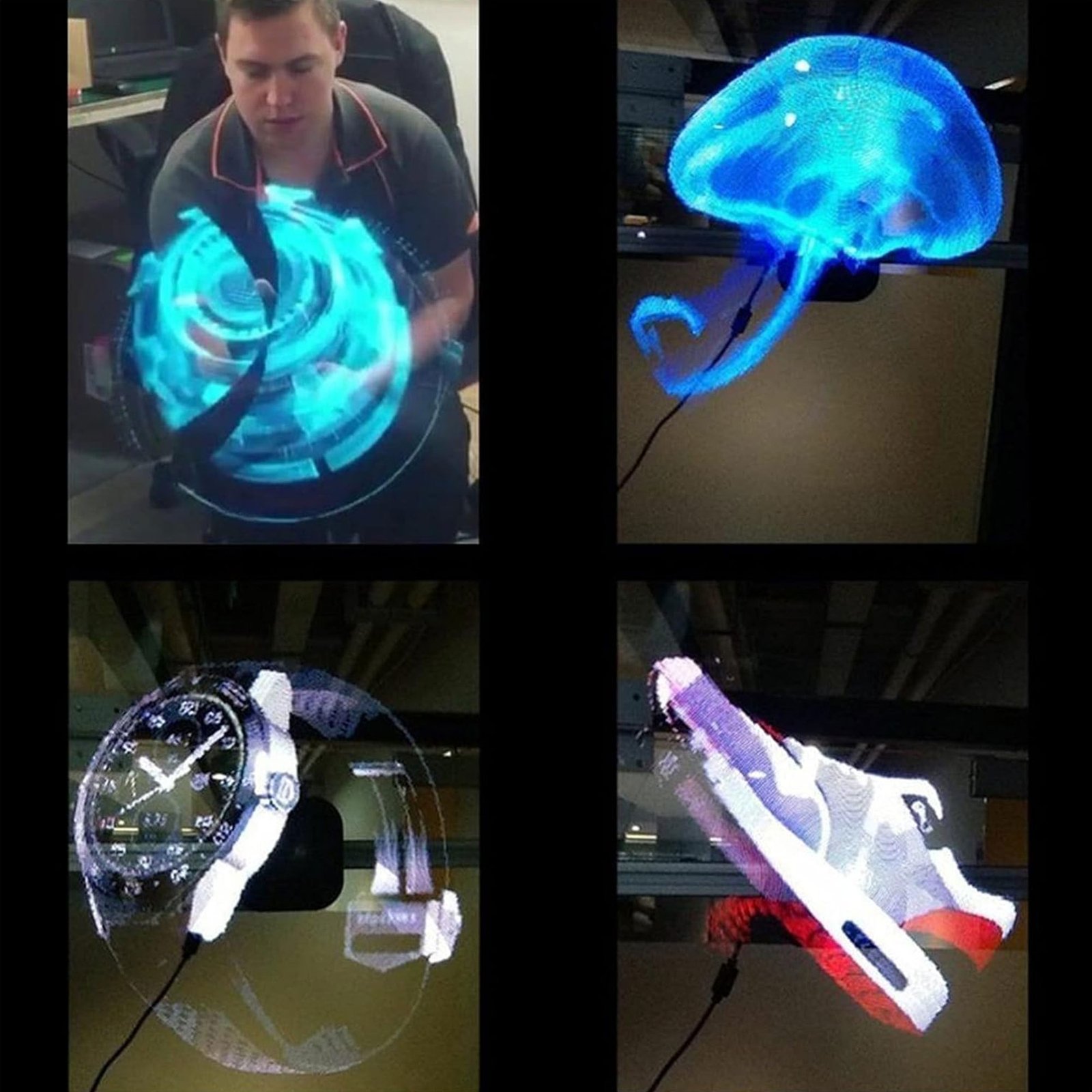 مروحة مضيئة لعرض المجسمات والصور ثلاثية الابعاد - الصورة 3