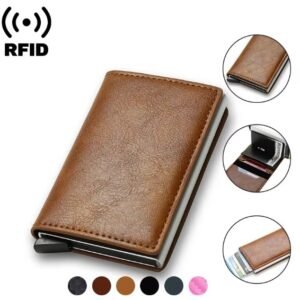 • محفظة حاملة لبطاقات الائتمان RFID