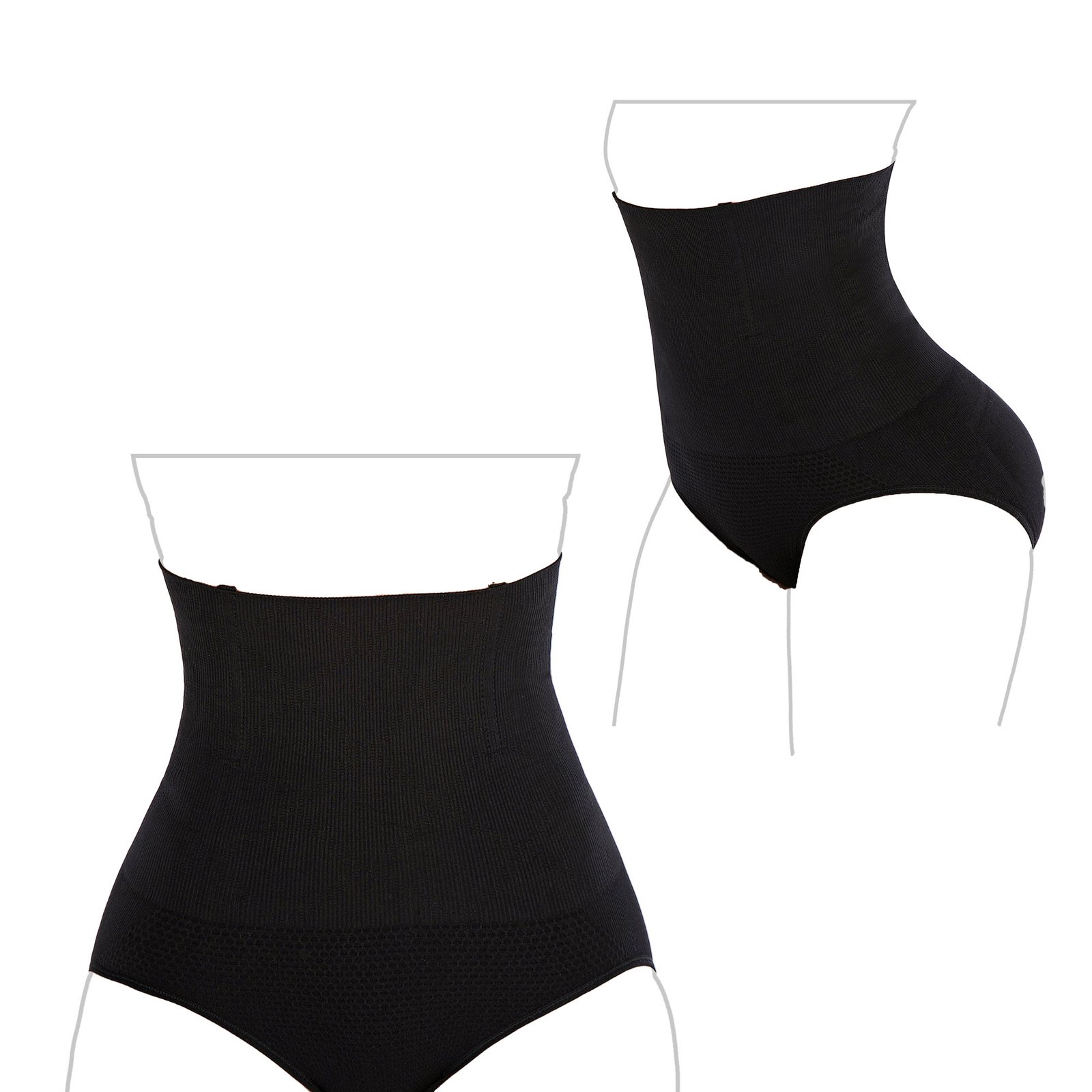 مشد لتشكيل الجسم عالي الخصر - الصورة 3