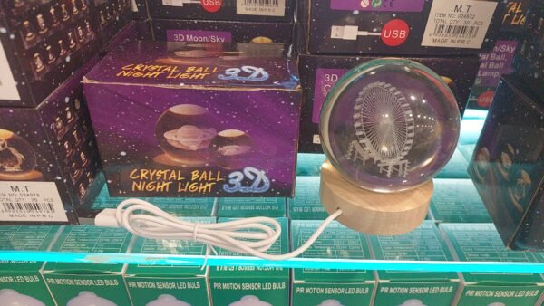 • 3d Laser Crystal Ball with LED Lighting