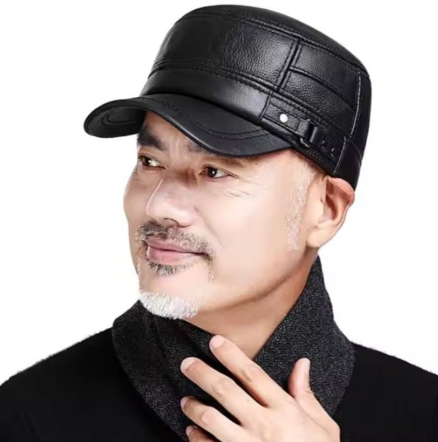 • قبعات شتوية سميكة مقاومة للماء مصنوعة من الجلد - الصورة 2