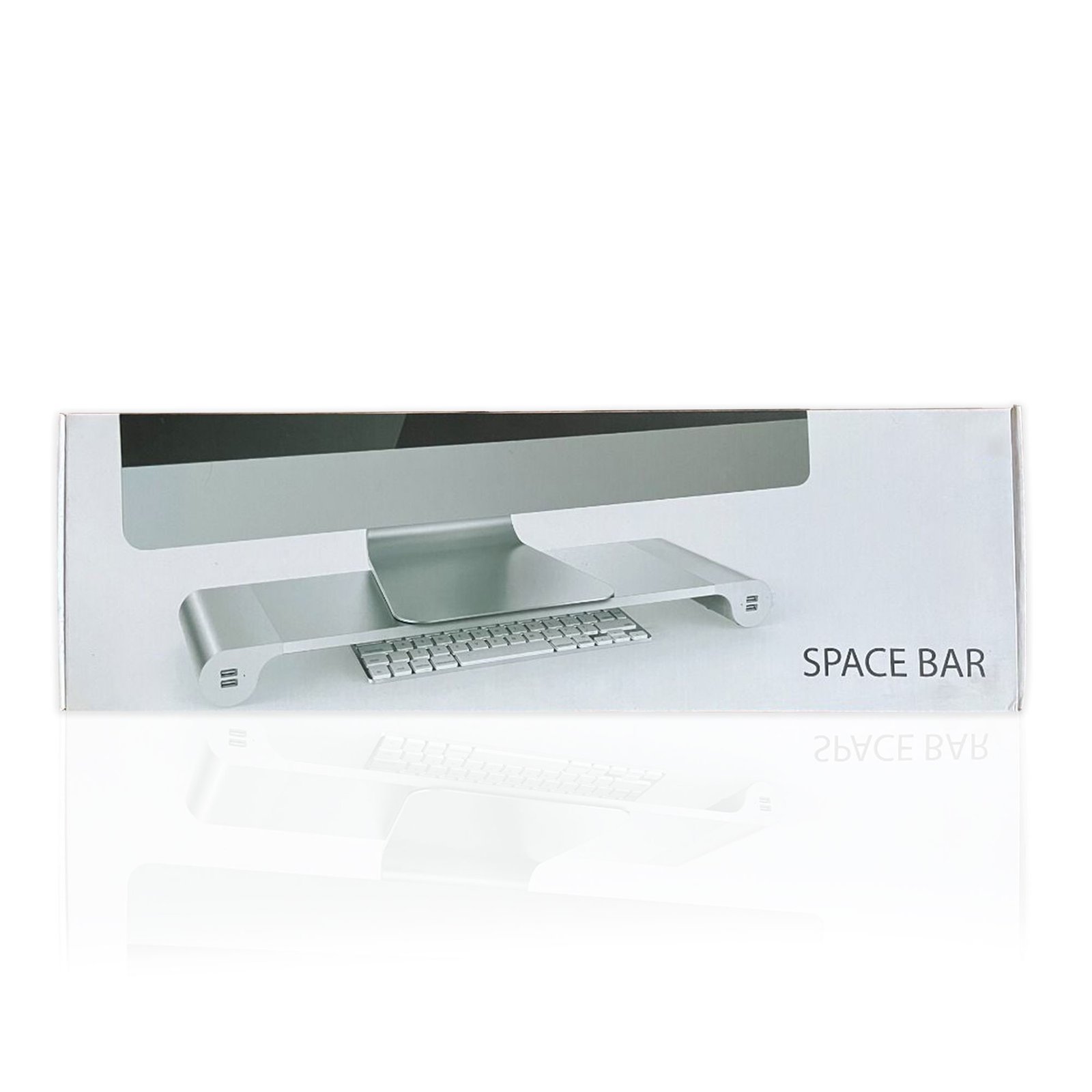 حامل لابتوب وكمبيوتر للمكتب مع 4 منافذ بيانات وشحن USB - الصورة 5