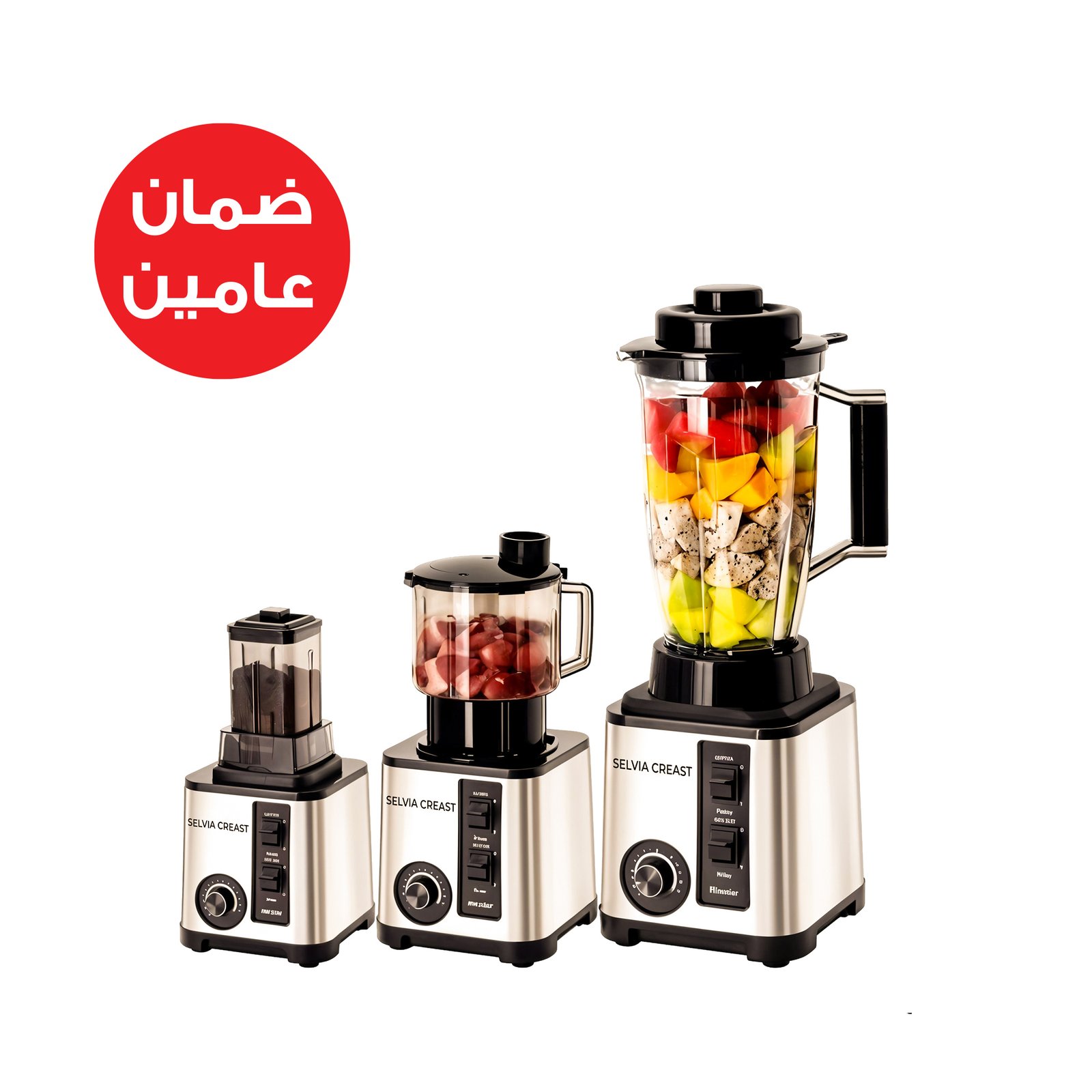 خلاط 4500 واط ومطحنه وعصاره وقطاعه خضروات الالمانى الاصلى بضمان عامين - الصورة 3