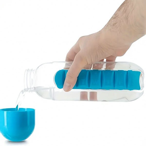 ⁦Water bottle with pill organizer bag⁩ - الصورة ⁦5⁩