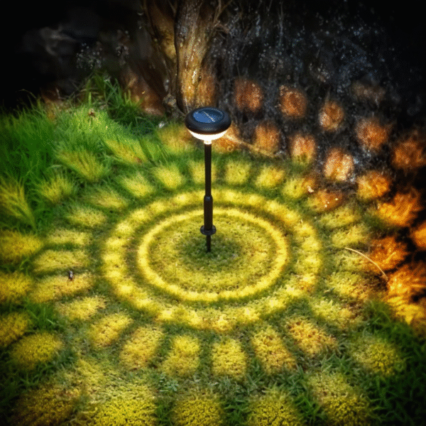 ⁦Solar powered circular lighting for gardens and businesses⁩ - الصورة ⁦3⁩