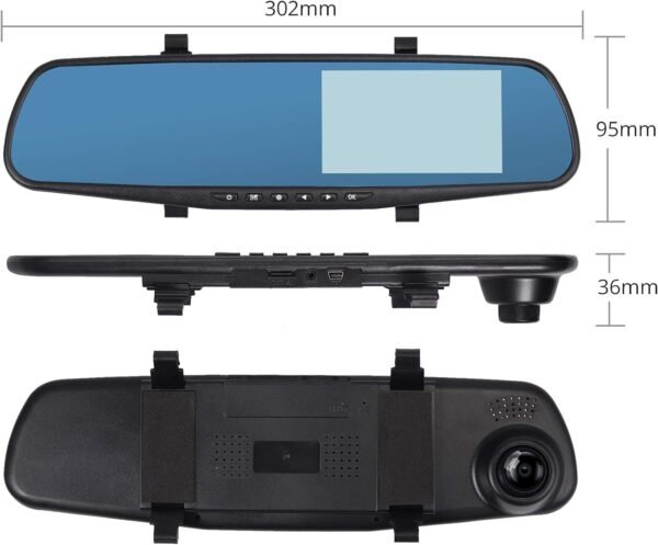 ⁦Safe Driving Band (Dash Cam Mounted on Car Ignition with 1-Year Warranty + USB Laser for Car + Smart Key Button Duplicator Gift)⁩ - الصورة ⁦3⁩
