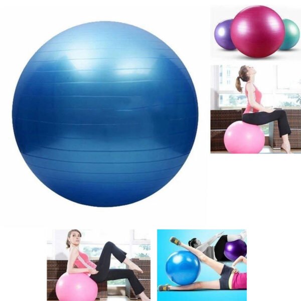 ⁦Home Fitness Set (Pilates Bar Set + Yoga Ball and Exercises)⁩ - الصورة ⁦4⁩
