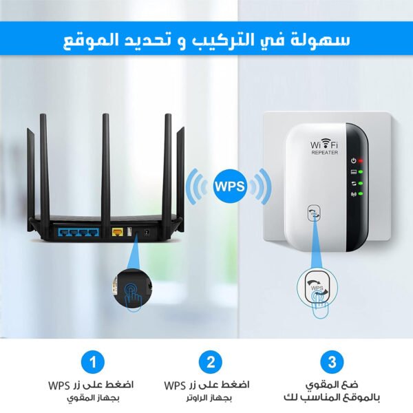 ⁦• مقوي واي فاي لا سلكي⁩ - الصورة ⁦3⁩
