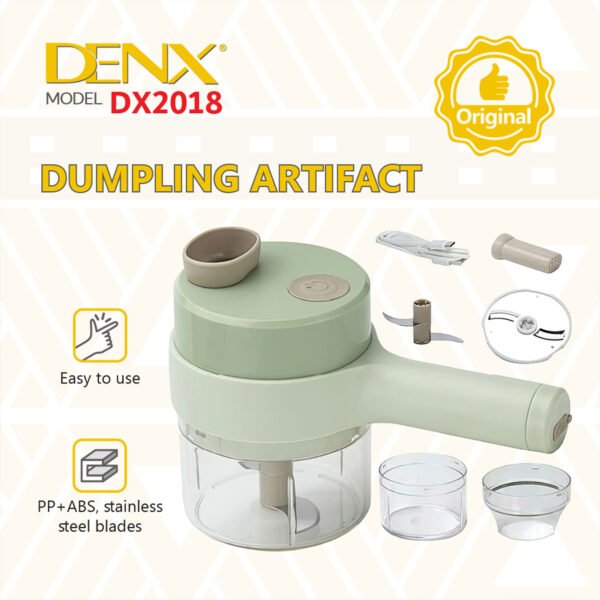 ⁦4-in-1 portable electric vegetable cutter set with two years warranty⁩ - الصورة ⁦3⁩